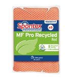 FT634 MF Pro Recycled Microfibre Cloth Red (Pack of 5)