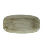 Patina HC817 Antique Rectangular Plates Green 298(W) x 153(D)mm (Pack of 12)