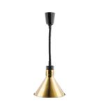 Image of DY465 Conical Retractable Heat Shade Pale Gold Finish