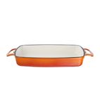 GH321 Orange Cast Iron Casserole Dish 1.8Ltr