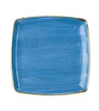 Image of DF774 Deep Square Plates Cornflower Blue 265mm