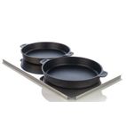 60.73.287 Set of Large Baking and Roasting Pans (Quantity 2 Including Tray)