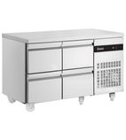 PN22-HC Heavy Duty 274 Ltr 4 Drawer Stainless Steel Refrigerated Prep Counter