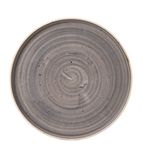 Image of FJ919 Stonecast Peppercorn Grey Walled Plate 6 1/8 " (Box 6)