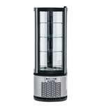 CD400R 360 Ltr Freestanding Curved Glass Refrigerated Cake Display Fridge