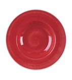 DM466 Round Wide Rim Bowl Berry Red 280mm (Pack of 12)