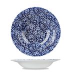 Vintage Prints Calico GM688 Willow Blue Rimmed Bowls 288mm (Pack of 6)