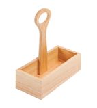 Wooden Condiment Bucket with Handle - GH309