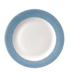 Image of FD837 Isla Spinwash Profile Wide Rim Plates Ocean Blue 305mm (Pack of 12)