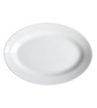 Classic White CG120 Oriental Oval Plates 230mm (Pack of 12)