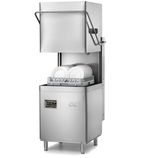 Image of Economy ED900AD 500mm 18 Plate Passthrough Dishwasher With Drain Pump, Break Tank & Rinse Boost Pump - Hardwired