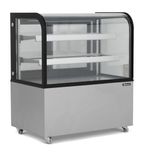 DC370 1216mm Wide Curved Front Mobile Serve Over Counter Display Fridge