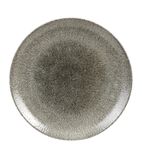 Studio Prints Raku HC767 Round Coupe Plates Quartz Black 288mm