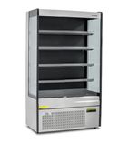 BTD100SS 1000mm Wide Stainless Steel Multideck Display Fridge With Nightblind