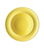 Heritage DW708 Raised Rim Bowls Yellow 205mm (Pack of 4)