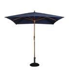 GH991 Square Double Pulley Parasol 2.5m Diameter Navy Blue
