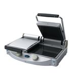 DR729 SpidoCook Glass Ceramic Electric Double Contact Panini Grill - Flat Top & Bottom