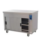 HC3 1275mm Wide Mobile Hot Cupboard With Plain Top