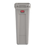 F603 Slim Jim Container With Venting Channels Grey 60Ltr