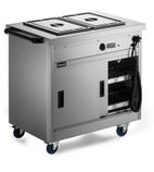 Panther P6B2 980mm Wide Mobile Hot Cupboard With Bain Marie Top