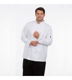 Q2061-M Men's Long Sleeve Chefs Jacket White