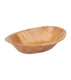 L093 Oval Wooden Bowl Large