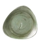 FD866 Stonecast Patina Lotus Plates Burnished Green 254mm (Pack of 12)