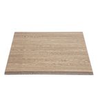 HC295 Pre-drilled Square Table Top Wenge Grain 700mm