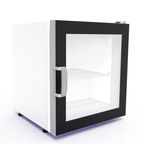 CTF70 73 Ltr Countertop Single Glass Door White Display Freezer