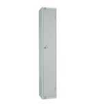 W929-CLS Elite Single Door Manual Combination Locker Locker Grey with Sloping Top