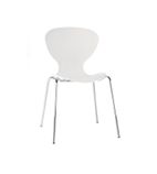 White Stacking Plastic Side Chairs (Pack of 4) - GP501
