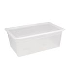 GJ513 Polypropylene 1/1 Gastronorm Container with Lid 200mm (Pack of 2)