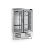 AN1002BT-CR 1110 Ltr Undermounted Glass Double Door Display Freezer