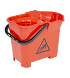 Image of S222 Colour Coded Mop Bucket 14 Ltr Red