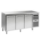 GASTRO K 1807 CSG A DL/DL/DR L2 Heavy Duty 506 Ltr 3 Door Stainless Steel Refrigerated Prep Counter