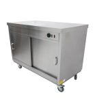 HOT15P 1500mm Wide Passthrough Mobile Hot Cupboard With Plain Top