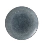 Studio Prints Raku DE883 Round Coupe Plate Topaz Blue 260mm