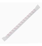 FP443 Individually Wrapped Paper Smoothie Straws Red Stripes 210mm (Pack of 250)