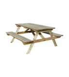 CH879 Picnic Table Natural Timber 180cm