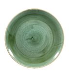 Churchill Stonecast Round Coupe Plates Samphire Green 260mm