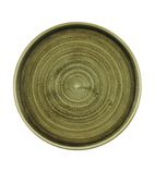 Plume CX638 Walled Plates Green 220mm (Pack of 6)