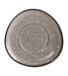 Mineral DF182 Triangular Cappuccino Saucers Grey Stone 150mm (Pack of 6)