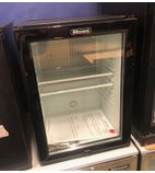 BMB40G 40 Ltr Black Silent Glass Door Hotel Minibar Fridge - Graded
