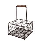 CL487 Provence Wire Condiment Holder Brown