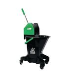 FT396 Long Tall Sally Recycled Plastic Mop Bucket and Wringer Green 16Ltr