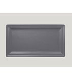 S1028/38/G Neo Fusion Rect Flat Plate Grey 38x21cm