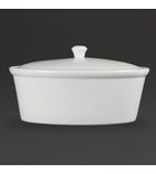 CB712 Oval Casserole Dish with Lid 2.2Ltr