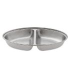 D2192 Serving Dish Two Comp S/S Oval 25 x 18 x 5cm