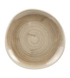 Image of Patina HC802 Antique Organic Round Plates Taupe 210mm (Pack of 12)