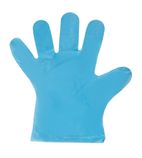 Image of U602 Disposable Powder-Free Polyethylene Gloves Blue (Pack of 100)